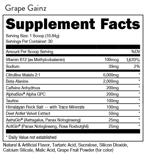 BUCKED UP Grape Gainz.