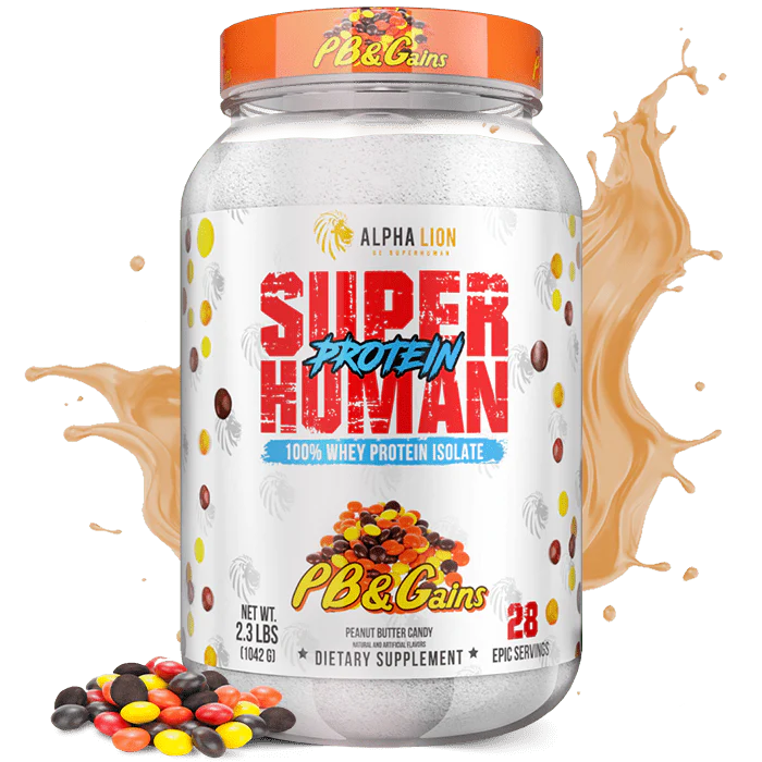SUPER HUMAN PROTEIN PB & Gains 100% Isolate