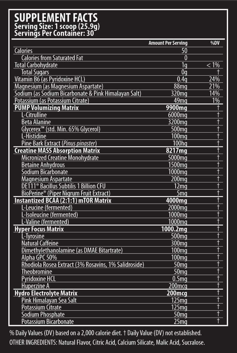 KRE-EX Unrivaled Cherry Limeade- Complete Pre Work Out Solution