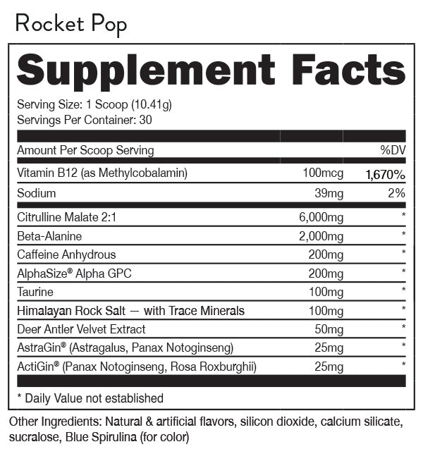 BUCKED UP Rocket Pop.