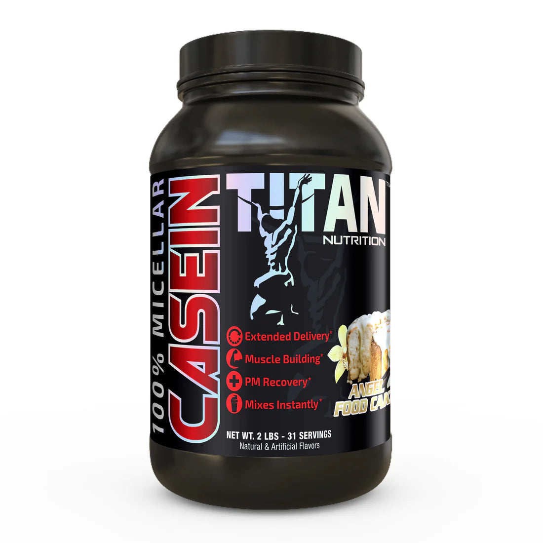 100% Micellar Casein Angel Food Cake