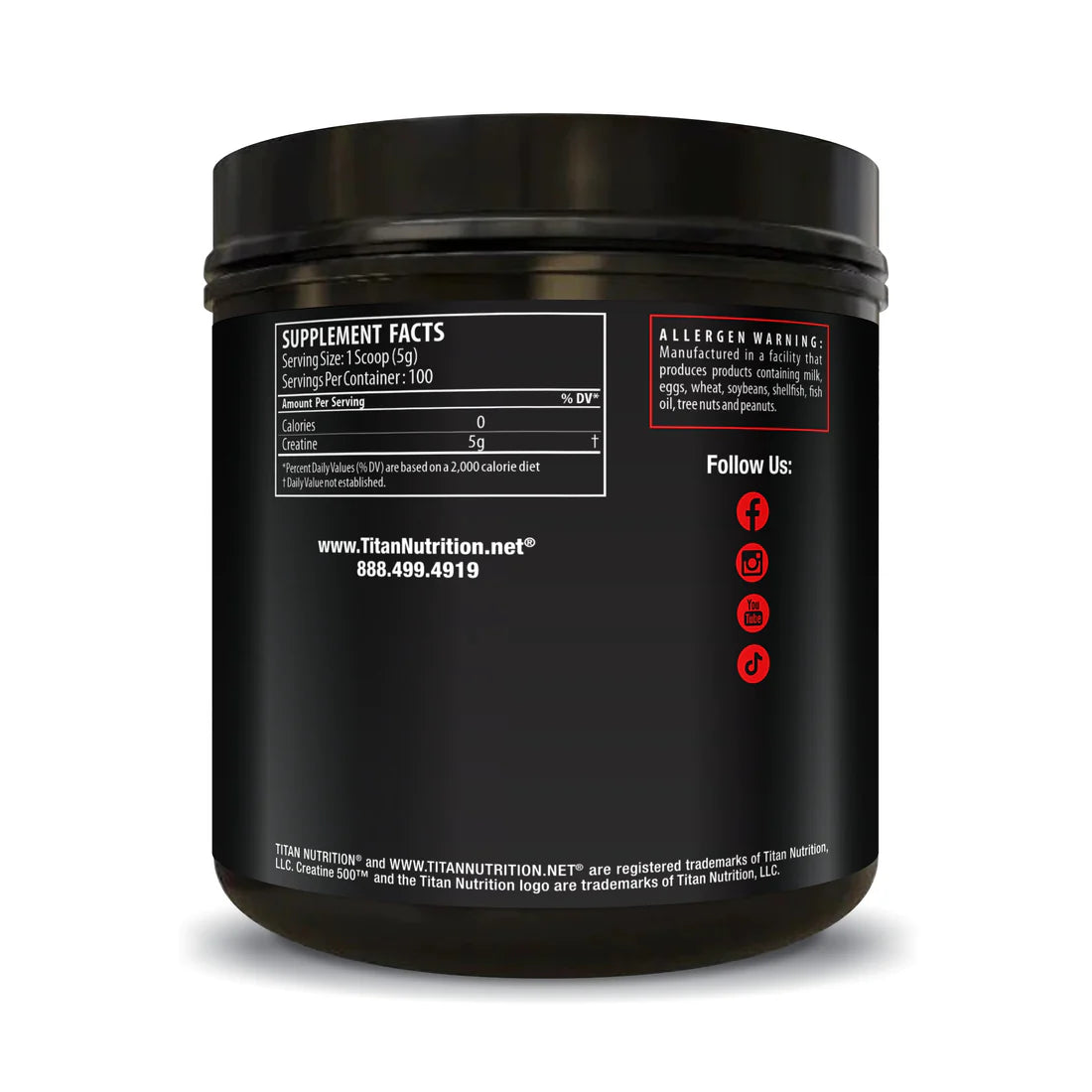 CREATINE 500-100 Servings