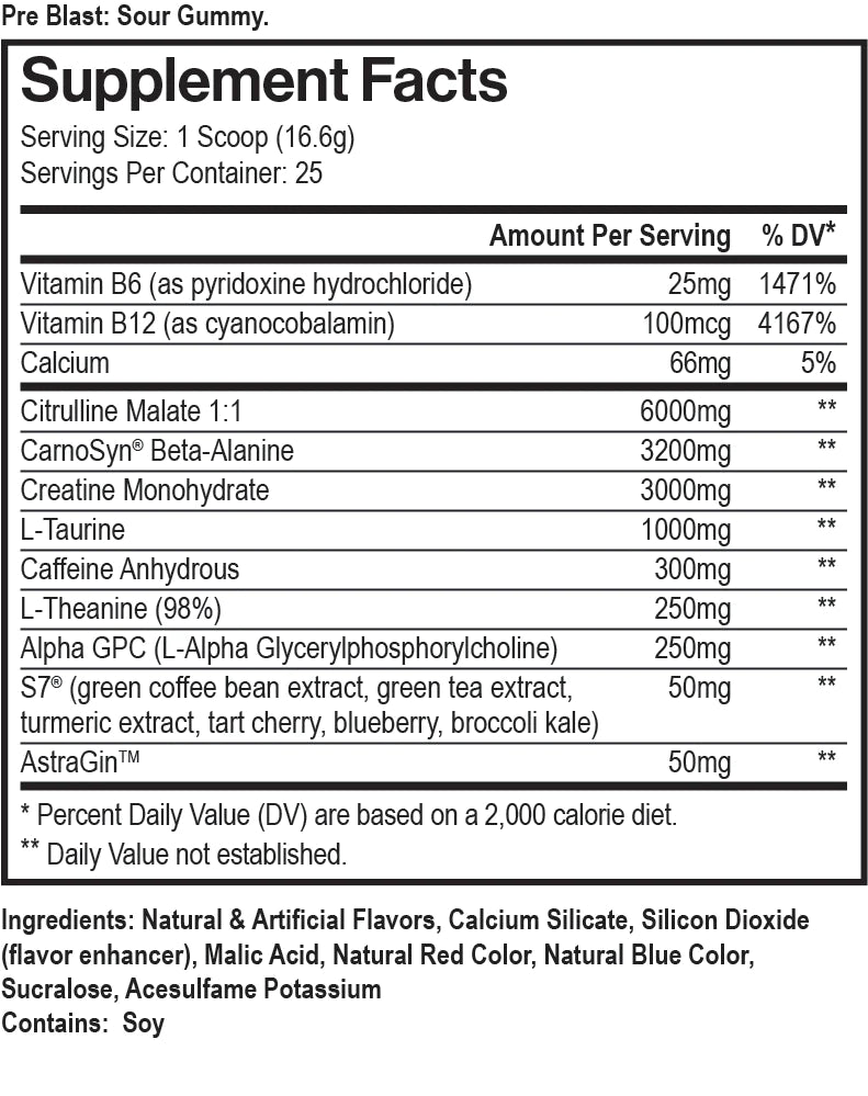 Max Pre Blast Sour Gummy