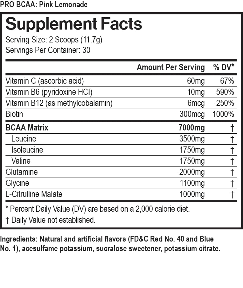 PRO BCAA Pink Lemonade