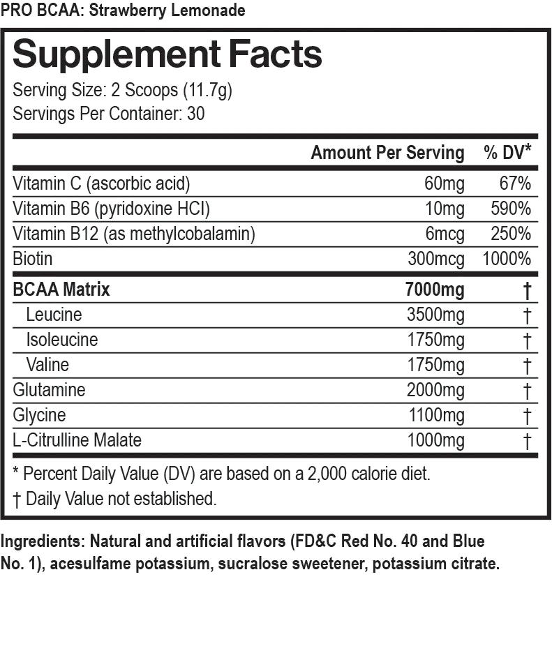 PRO BCAA Strawberry Lemonade