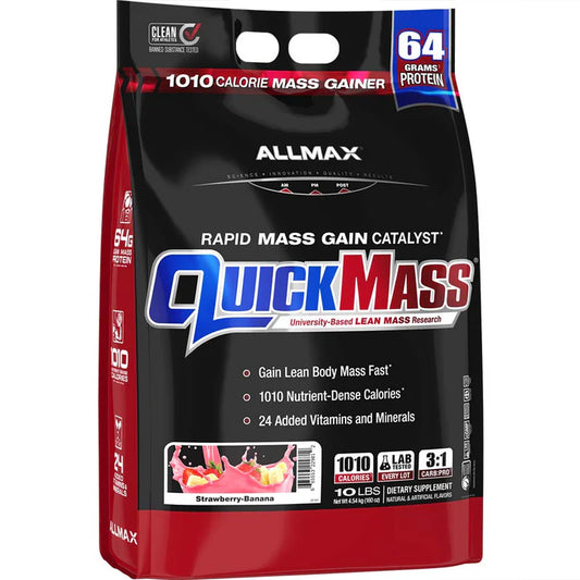 QUICK MASS GAINER 10 LBS STRAWBERRY BANANA