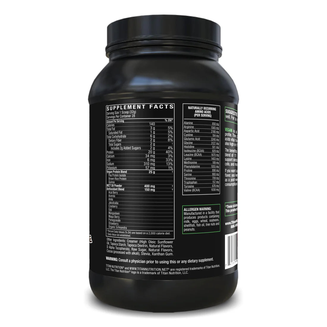 VEGAN Vanilla Chai 100% Plant Based Source Protein