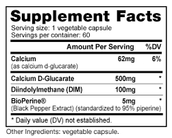 DIM with Calcium D-Glucarate. 60 capsules.