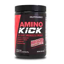 AMINO KICK Hibiscus Strawberry Buzz.
