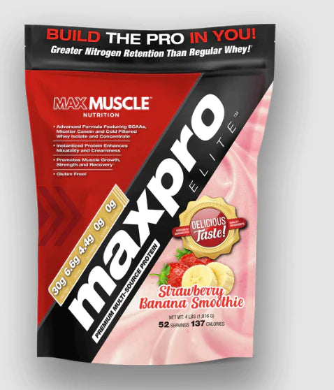 MaxPro Elite Strawberry Banana Smoothie 4 LBS