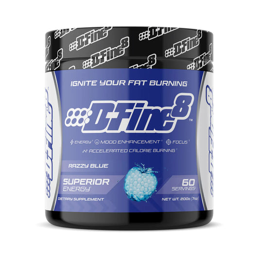 D-FINE 8 RAZZY BLUE.