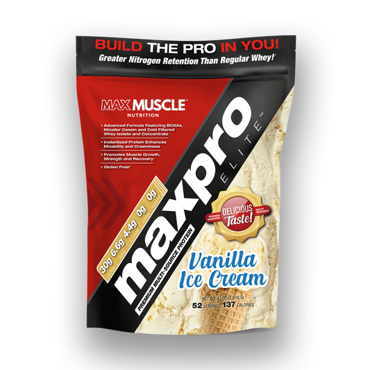 MaxPro Elite Vanilla Ice Cream 4 LBS