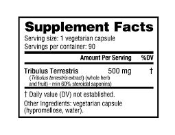 TRIBULUS 60% Steroidal Saponins 90 caps.